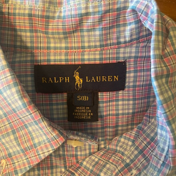 Boys size 8 - long sleeve button down - Picture 3 of 3